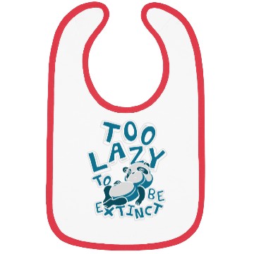 Discover Too Lazy To Be Extinct Panda Bear Friend Giant Bibs