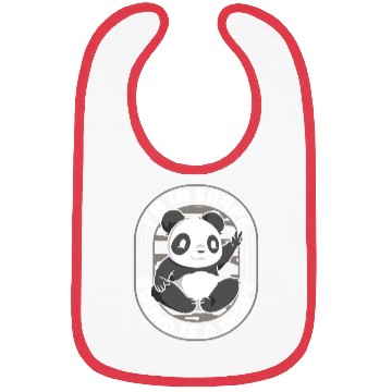 Discover I'm In Shape Round Is A Shape Panda Bear Friend Bibs