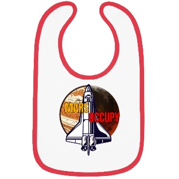 Discover Mars Occupy -Rocket & Planet Space Design Bibs