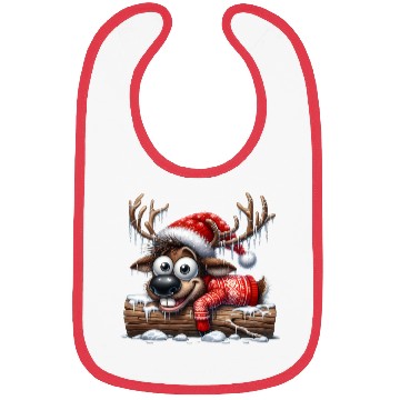Discover Christmas Merry Christmas For Gift Reindeer Bibs