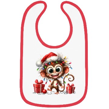 Discover Christmas Merry Christmas For Gift Monkey Bibs