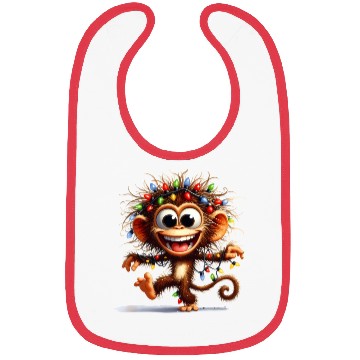 Discover Christmas Merry Christmas For Gift Monkey Bibs