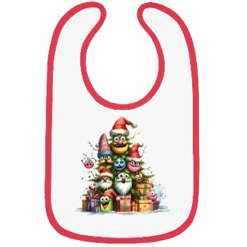 Discover Tree Christmas, Merry Christmas, Retro, Vintage Bibs
