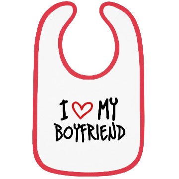 Discover I Love My Boyfriend Bibs