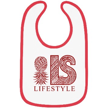 Discover Tribal Upside-Down Pineapple LS Bibs