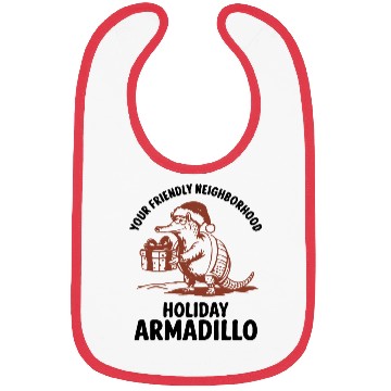 Discover Holiday Armadillo Surprise Bibs