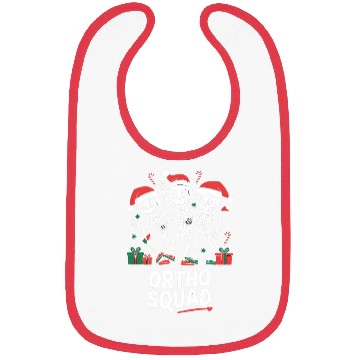 Discover Ortho Squad Holiday Skeleton Dance Art Bibs