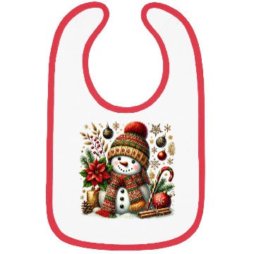 Discover Snowman Christmas, Merry Christmas Bibs
