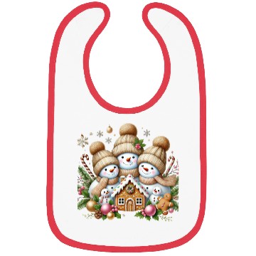 Discover Snowman Christmas, Merry Christmas Bibs
