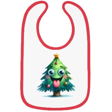 Discover Christmas Tree, Merry Christmas Bibs