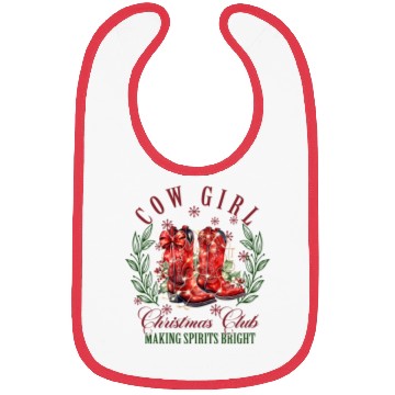 Discover COW GIRL, Merry Christmas Bibs