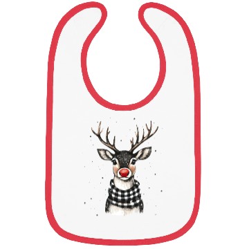 Discover Christmas Deer, Reindeer Cute Bibs