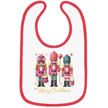 Discover Glitter Nutcracker Friends, Merry Christmas Bibs