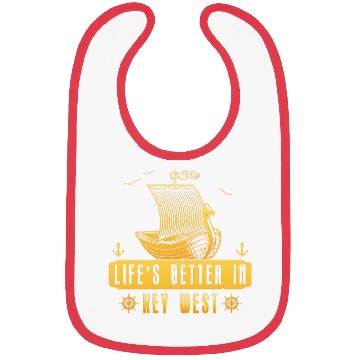 Discover Florida Sailing LIFE'S BETTER IN KEY-WEST Bibs