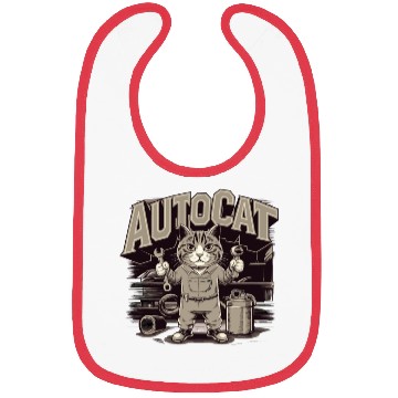 Discover Funny Mechanic Cat for Mechanic Bibs