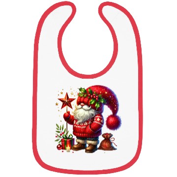 Discover Merry Christmas, Cute Christmas Gnome Bibs