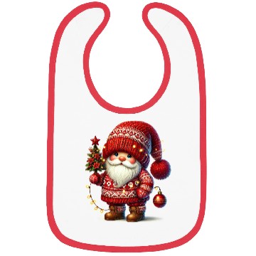 Discover Gnome Christmas, Funny Christmas Bibs