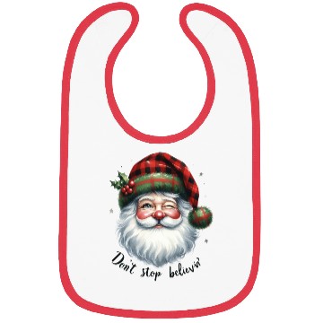 Discover Don t Stop Believin, Santa Christmas Bibs