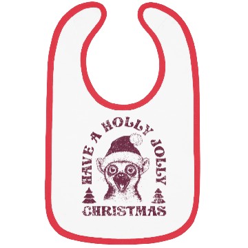 Discover Lemur Christmas Lemur Xmas Lemur Santa Claus Bibs