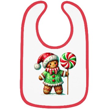 Discover Gingerbread Christmas, Merry Christmas, Candy Bibs