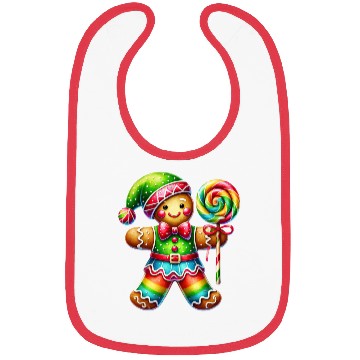 Discover Gingerbread Christmas, Merry Christmas, Candy Bibs