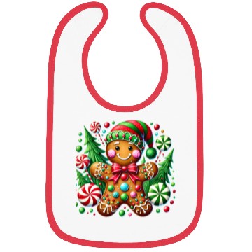 Discover Gingerbread Christmas, Merry Christmas Bibs