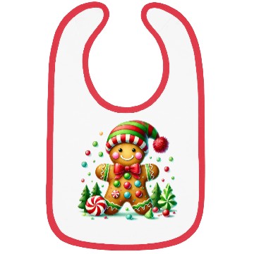 Discover Gingerbread Christmas, Merry Christmas Bibs