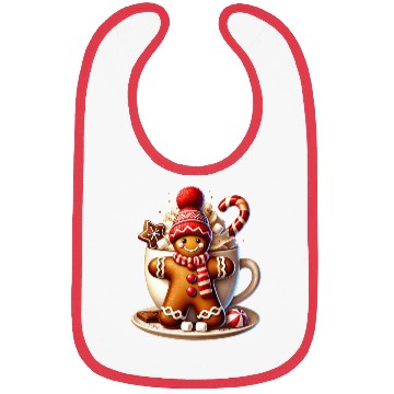 Discover Gingerbread Christmas, Merry Christmas Bibs
