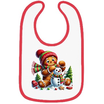 Discover Gingerbread Christmas, Merry Christmas Bibs