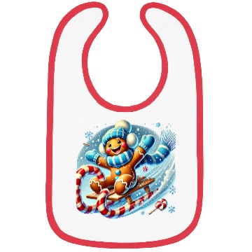 Discover Gingerbread Christmas, Merry Christmas Bibs