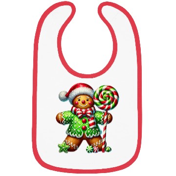 Discover Gingerbread Christmas, Merry Christmas Bibs