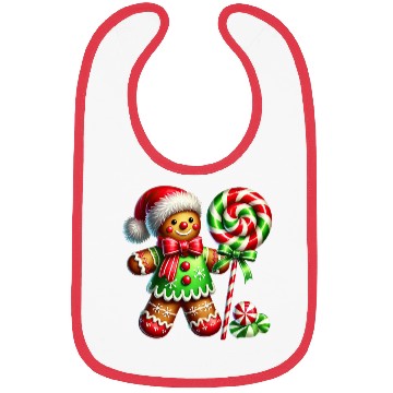 Discover Gingerbread Christmas, Merry Christmas, Candy Bibs