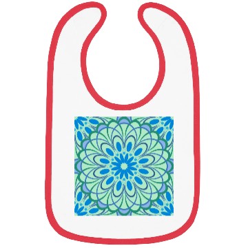 Discover mandala Jade Stained Glass Bibs