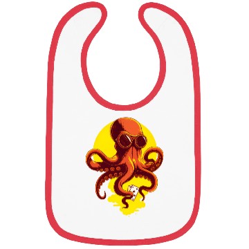 Discover Orange Smart Octopus Bibs
