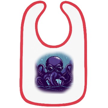 Discover Blue Smart Octopus Bibs