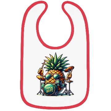 Discover Tropical Beats Pineapple Drummer Vibe Bibs