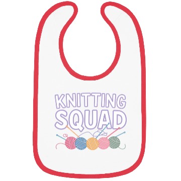 Discover Yarn and Needle Knitting Circle Creative Icon Bibs