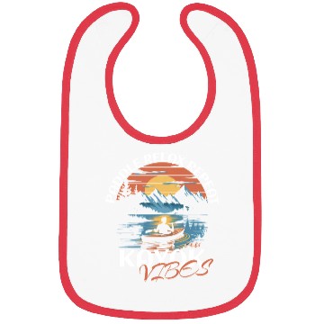 Discover Paddle Relax Repeat Kayak Fishing Vibes Design Bibs