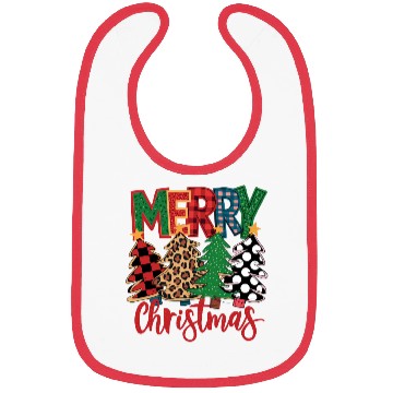 Discover Tree Christmas, Christmas Retro Bibs