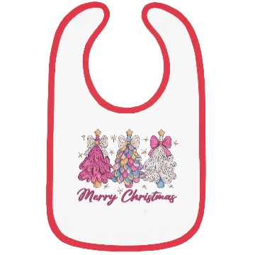 Discover Merry Christmas, Christmas Retro Bibs