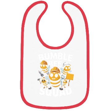 Discover Fun Bumblebee Squad Cartoon Art Bibs