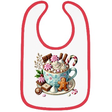 Discover Christmas ice cream, Coquette Chistmas Bibs