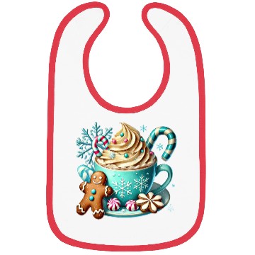 Discover Christmas ice cream, Coquette Chistmas Bibs