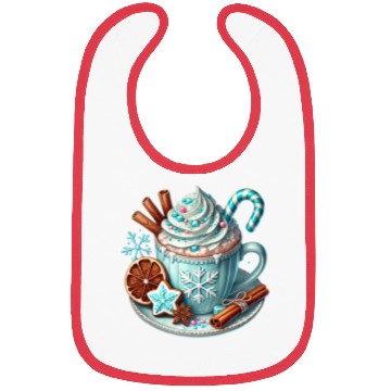 Discover Christmas ice cream, Coquette Chistmas Bibs