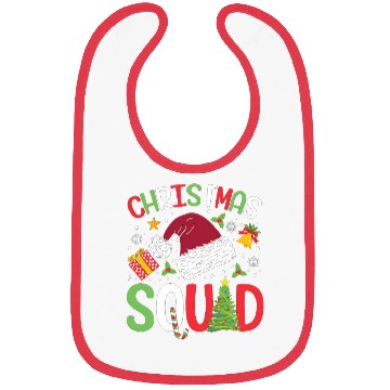 Discover CHRISTMAS SQUAD Christmas hat Bibs