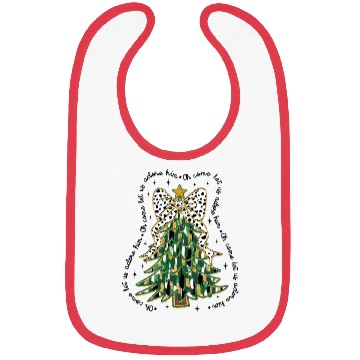 Discover Christmas Tree, Merry Christmas Bibs