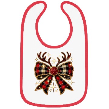 Discover Christmas Reindeer Bow, Merry Christmas Bibs