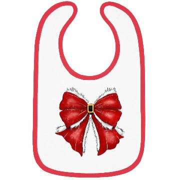 Discover Christmas Bow, Christmas Vintage Bibs