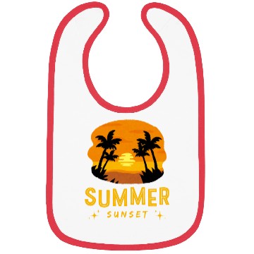 Discover Black Yellow Summer Sunset Bibs