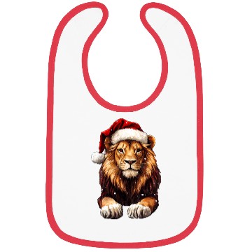 Discover Lions Christmas Bibs